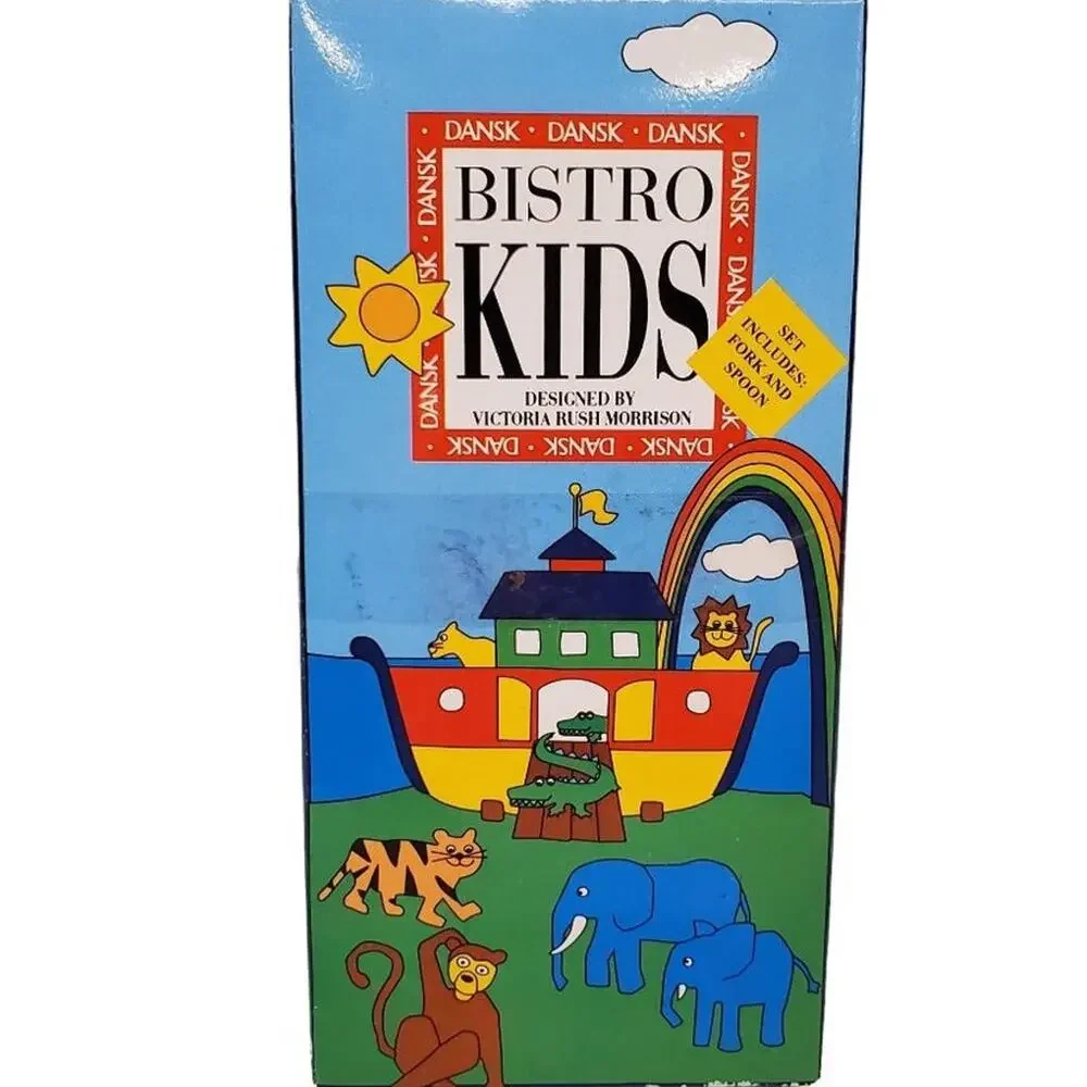 Dansk Bistro Kids Victoria Rush Morrison Flatware Set Noahs Ark Bistro Kids RARE